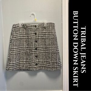 Tribal Jeans Wool Blend Skirt